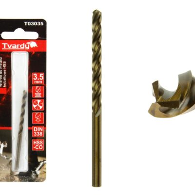 Fúrószár fémhez HSS M35 kobaltos 3.5mm