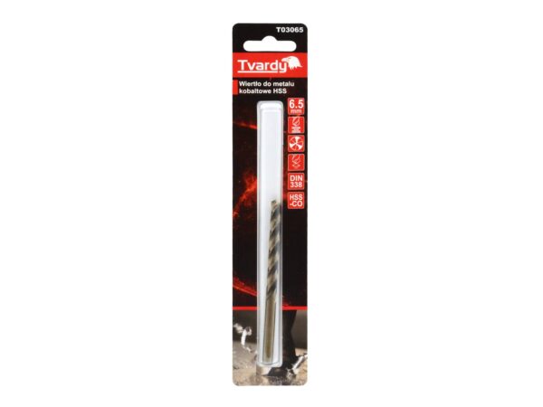 Fúrószár fémhez HSS M35 kobaltos 6.5mm - Image 4