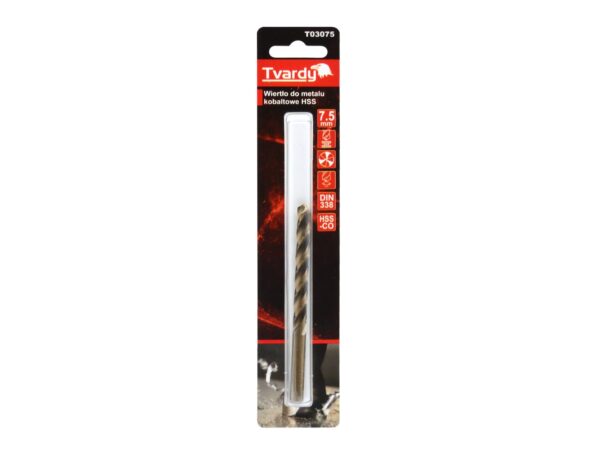 Fúrószár fémhez HSS M35 kobaltos 7.5mm - Image 4