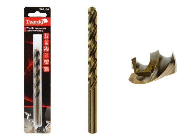 Fúrószár fémhez HSS M35 kobaltos 10mm