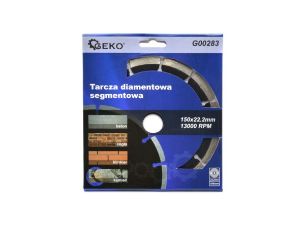 Szegmentált gyémánt vágótárcsa 150mmx22.2mm - Image 2