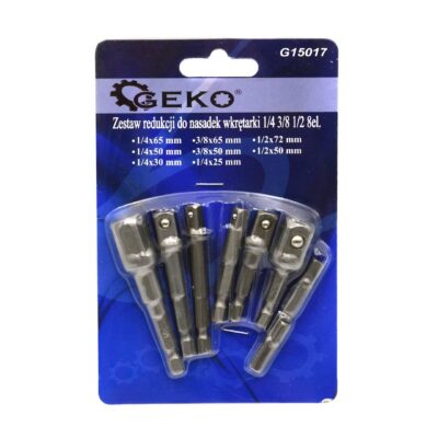 Bitfej adapterek 1/4, 3/8, 1/2, 8 részes