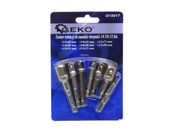 Bitfej adapterek 1/4, 3/8, 1/2, 8 részes
