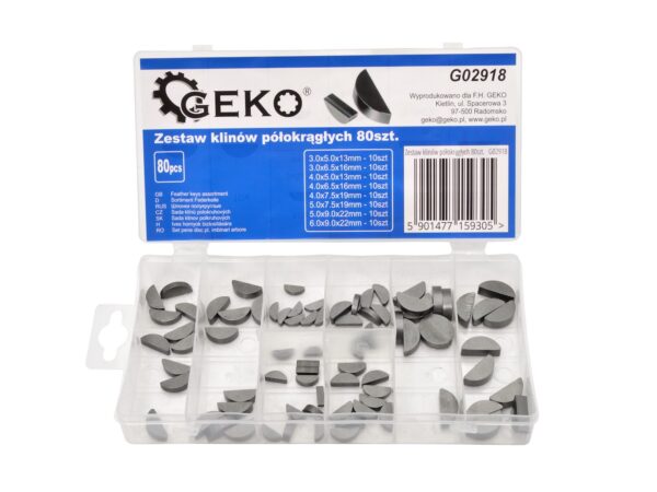 Félkör alakú ékkészlet 80db