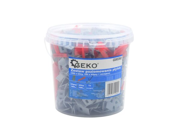 Csempekiegyenlítő készlet/Csempe szintező rendszer eszközök (300 db szorító/kapocs + 100 db ék + 1 d - Image 2