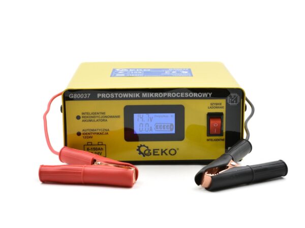 Akkumulátortöltő mikroprocesszoros LCD kijelzővel 12/24V - Image 2