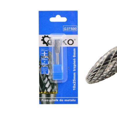 Csiszolófej fémhez 10x25mm 6mm-es szárral (200)