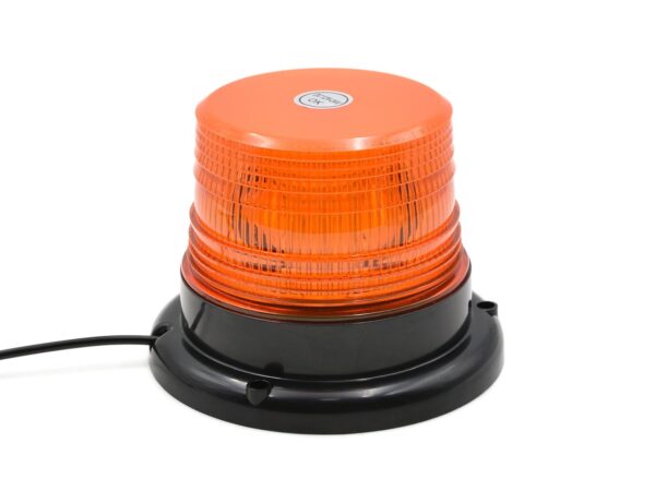 Sárga villogó figyelmeztető lámpa 12/24V 130x100mm - Image 3