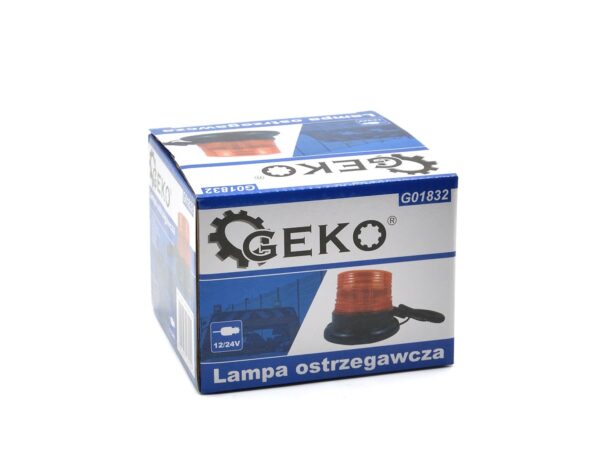 Sárga villogó figyelmeztető lámpa 12/24V 130x100mm - Image 6