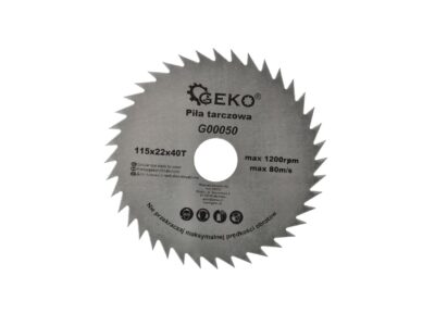 Fához való körfűrészlap 115x22x40T fekete/fehér (200)