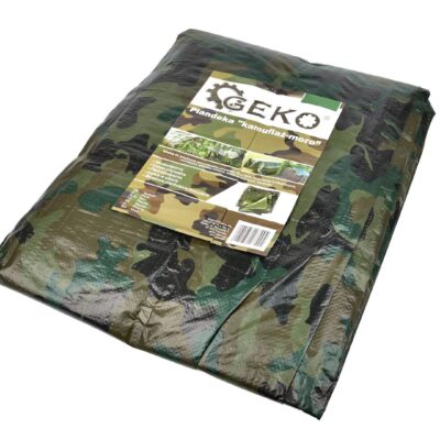 Terepmintás takaróponyva lefűzőlyukakkal 3.66x3m 100gr