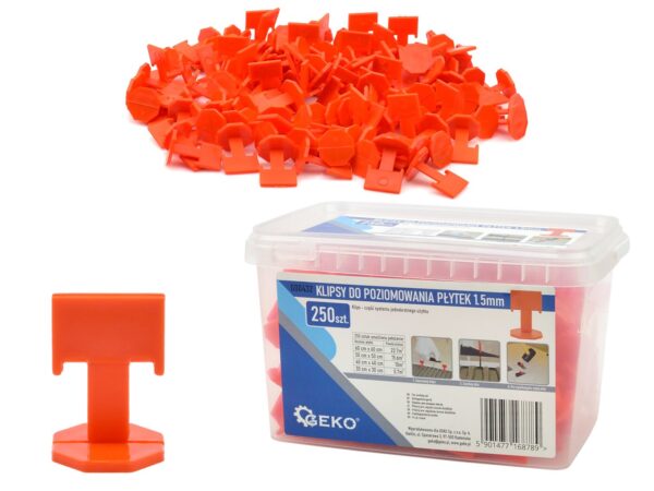 1,5 mm-es kapocs csempe kiegyenlítéséhez 250 db