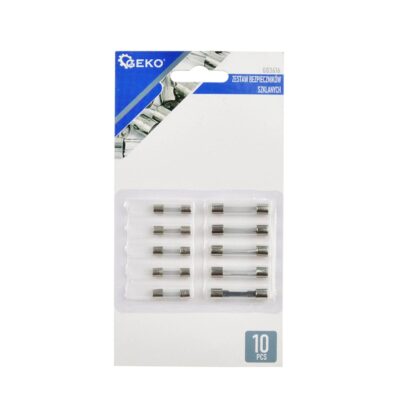 Üvegbiztosíték készlet 10 db.