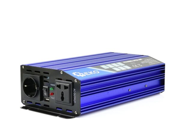 Tiszta színunos inverter áramátalakító 24V/230V 1000/2000W - Image 2