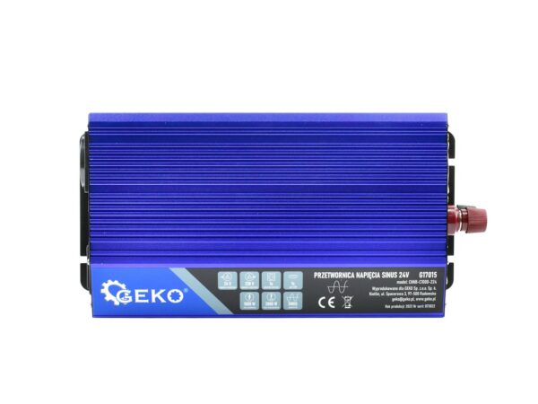 Tiszta színunos inverter áramátalakító 24V/230V 1000/2000W - Image 3