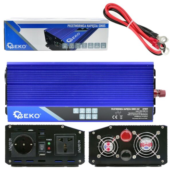 Tiszta színuszos inverter áramátalakító 24V/230V 2000/4000W - Image 10