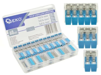 Elektromos gyorscsatlakozó készlet 60 részes 0.2-4mm2