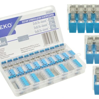 Elektromos gyorscsatlakozó készlet 60 részes 0.2-4mm2