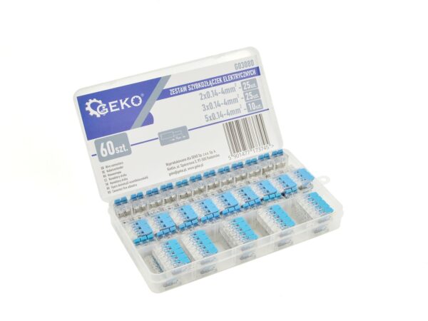 Elektromos gyorscsatlakozó készlet 60 részes 0.2-4mm2 - Image 5
