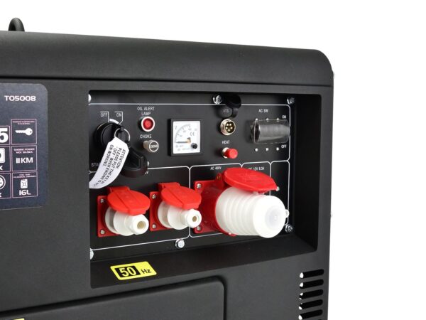 Dízel áramfejlesztő 11 HP 6.4kW 230/400V AVR csendes kivitel - Image 7