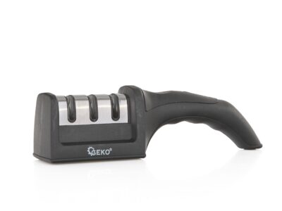 Háromlépcsős élező konyhai késekhez késélező