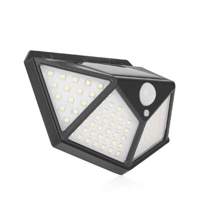 Napelemes lámpa alkonyat- és mozgásérzékelővel 50W (100LED reflektor)
