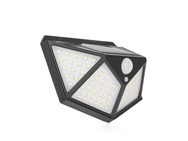 Napelemes lámpa alkonyat- és mozgásérzékelővel 50W (100LED reflektor)