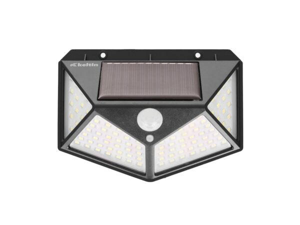 Napelemes lámpa alkonyat- és mozgásérzékelővel 50W (100LED reflektor) - Image 2