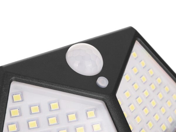 Napelemes lámpa alkonyat- és mozgásérzékelővel 50W (100LED reflektor) - Image 3