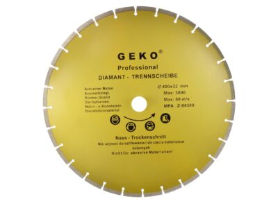 GEKO gyémánt vágótárcsa 400x8x32mm szegmenses (10 db)