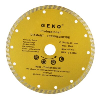Gyémánt vágótárcsa Turbo Profi 180x22