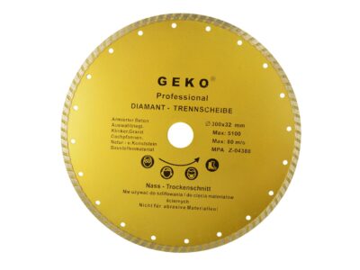 GEKO Turbo gyémánt vágótárcsa 300x8x32 mm építőanyagokhoz