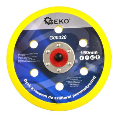 6 lyukas tépőzáras csiszolópad, csiszolótárcsa 150 mm