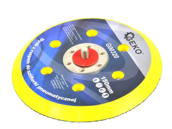 6 lyukas tépőzáras csiszolópad, csiszolótárcsa 150 mm - Image 3