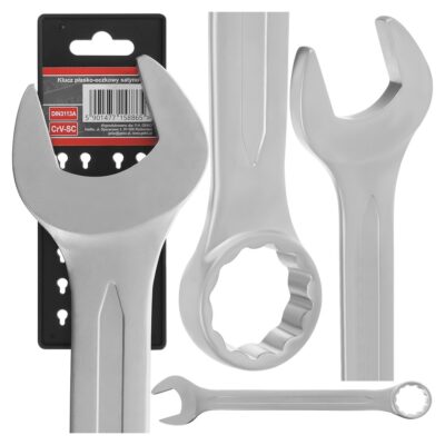 50mm CRV szaténozott kombinált csavarkulcs - CS DIN3113A(2/12)