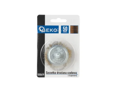 Elölre szerelt drótkefe, sárgaréz 50 mm-es szárral (100)