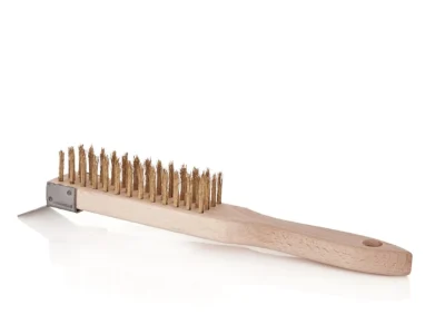 Sárga huzalos rozsdakefe 4 soros, fakaparóval (20/120)