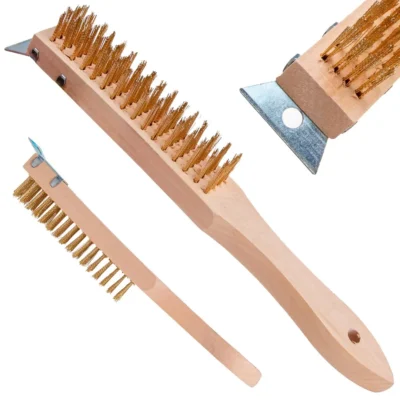 Sárga drót rozsdakefe 4 soros, fakaparóval (12/120)