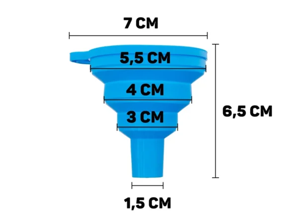 Univerzális összecsukható szilikon tölcsér 70mm (100) - Image 11