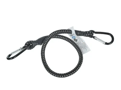 Szállítógumi a csomagok rögzítéséhez + karabiner 10mm x 60cm (60/120)