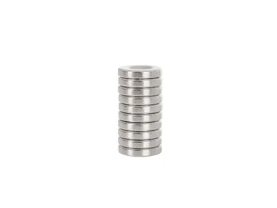 Hengeres neodímium mágnes 14x3mm-es csavarfurattal (10)