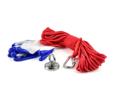 Neodímium mágnes 50kg - készlet 20m kötéllel és kesztyűvel (18)