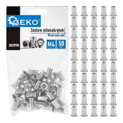 Alumínium szegecsanyák készlete M4 0,5-2,0 50db (200)