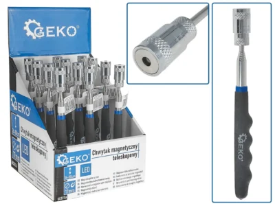 Mágneses teleszkópos markoló+ LED 80cm - display box (12/48)