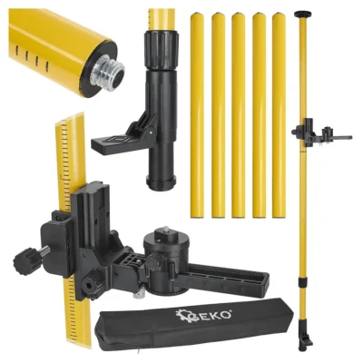 Teleszkópos hosszabbító oszlop lézerhez 420cm + ferde adapter (8)