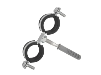 Fém konzol gumival dupla 3/4"-os csövekhez 26-30mm (200)