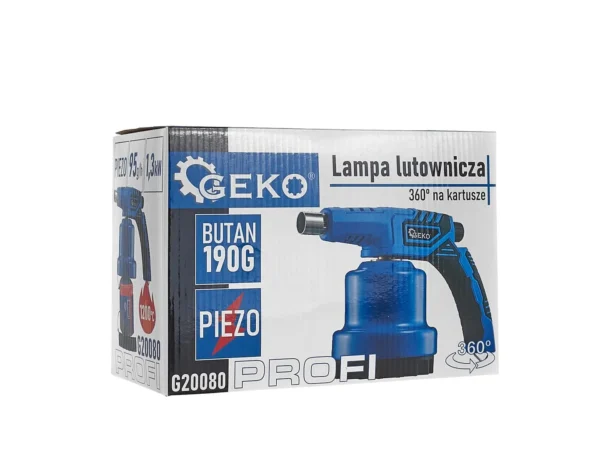 Forrasztólámpa 360 fokos piezoval 190g-os fém PROFI patronokhoz (12) - Image 7