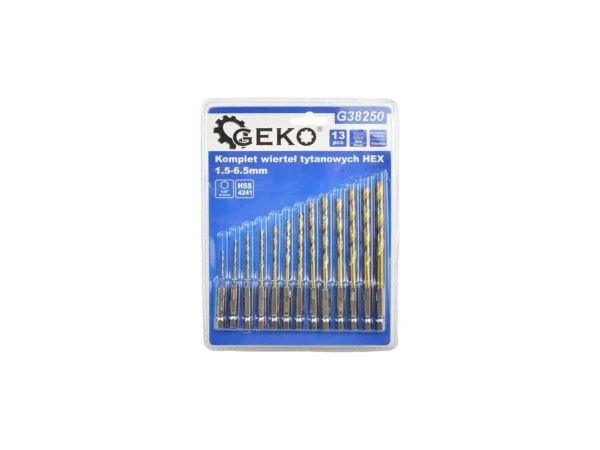 Titán fúrószár készlet 1.5-6.5mm 13 db. hatlapos (100) - Image 2