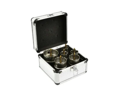 Fémvillás lyukfűrész készlet titán fúróval 6db. 22-65mm (12)