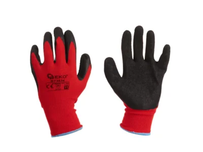 Védőkesztyű GEKO r.11/latex piros/ (12/240)